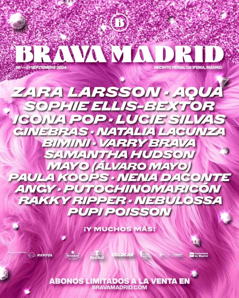Festivales en Madrid - Cartel Brava Madrid